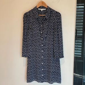 Veronica Beard pearl snap shirtdress